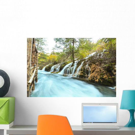 Jiuzhaigou Waterfall Wall Decal