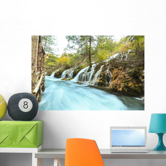 Jiuzhaigou Waterfall Wall Decal
