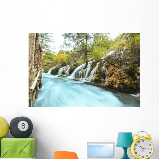 Jiuzhaigou Waterfall Wall Decal