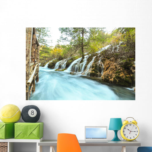 Jiuzhaigou Waterfall Wall Decal