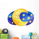 Moon Sky Watercolor Wall Decal