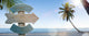 Art Wood Sign Beach Wall Decal