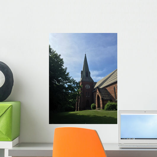 Beautiful Old Church Steeple Wall Decal