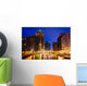 Buildings along Milwaukee River at Night Wall Decal
