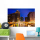 Buildings along Milwaukee River at Night Wall Decal