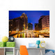 Buildings along Milwaukee River at Night Wall Decal