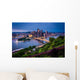 Evening Pittsburgh from Top Wall Decal