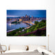 Evening Pittsburgh from Top Wall Decal