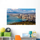 Waikiki Beach Honolulu Skyline Wall Decal