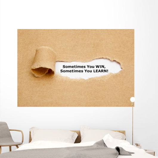 Sometimes You Win Sometimes Wall Decal