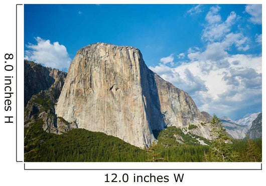 El Capitan rock with clouds Wall Mural