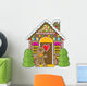 Gingerbread House and Man Wall Decal