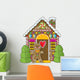 Gingerbread House and Man Wall Decal