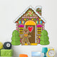 Gingerbread House and Man Wall Decal