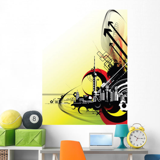 China City Shanghai Wall Decal