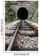 Railroad and Tunnel Wall Decal