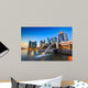Merlion Fountain Singapore Skyline Wall Decal