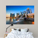 Merlion Fountain Singapore Skyline Wall Decal