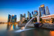 Merlion Fountain Singapore Skyline Wall Decal