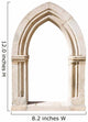 Original Gothic Door White Wall Decal