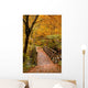 Autumn Scenery with Bridge Wall Decal