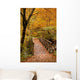 Autumn Scenery with Bridge Wall Decal