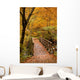 Autumn Scenery with Bridge Wall Decal