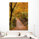 Autumn Scenery with Bridge Wall Decal