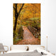 Autumn Scenery with Bridge Wall Decal