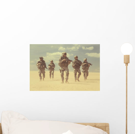 Infantrymen Action Wall Decal