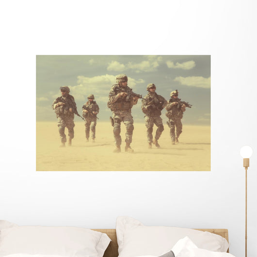 Infantrymen Action Wall Decal