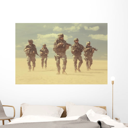 Infantrymen Action Wall Decal