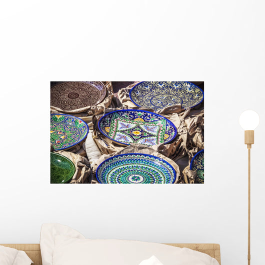 Porcelain Souvenir Plates Wall Decal