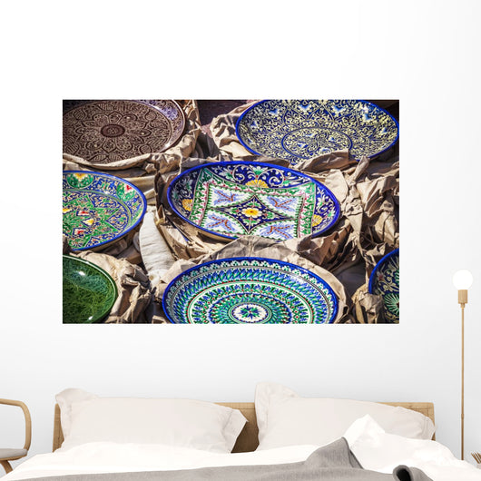 Porcelain Souvenir Plates Wall Decal