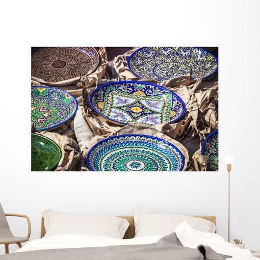 Porcelain Souvenir Plates Wall Decal
