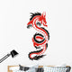 Red-black Dragon Wall Decal