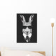 Hand drawn fashion Illustration of rabbit. Vector isolated elements. Wall Mural