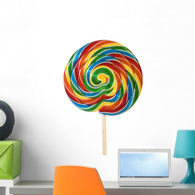 Lollipops Wall Decal shown on a wall