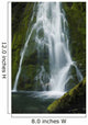 Beautiful Flowing Waterfall Olympic Wall Decal