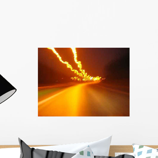 Road Fire Wall Decal