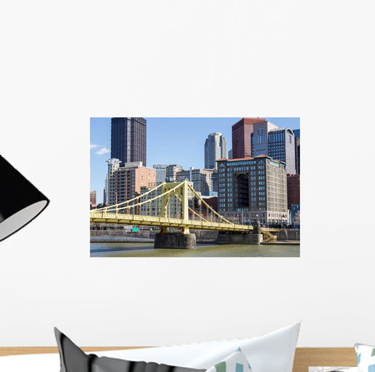 Yellow Bridge and City Wall Decal