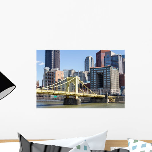 Yellow Bridge and City Wall Decal