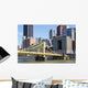 Yellow Bridge and City Wall Decal