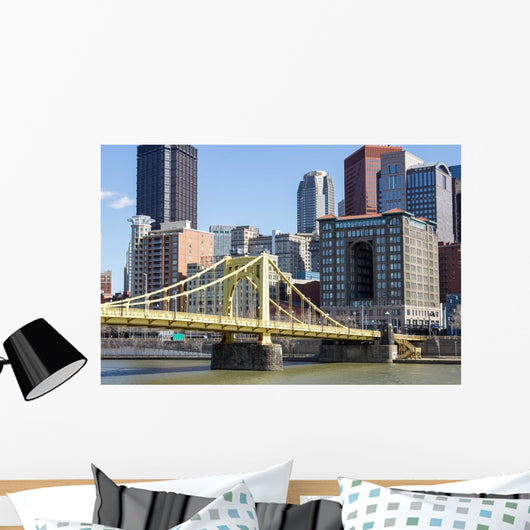 Yellow Bridge and City Wall Decal