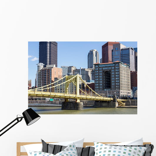 Yellow Bridge and City Wall Decal