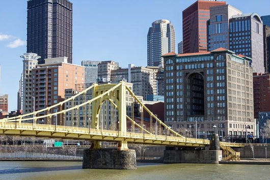 Yellow Bridge and City Wall Decal