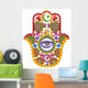 Floral Hand Fatima Islamic Wall Decal