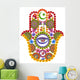 Floral Hand Fatima Islamic Wall Decal
