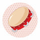 Music Tambourine Theme Elements Wall Decal