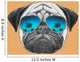 Hand Drawn Portrait Pug Wall Decal